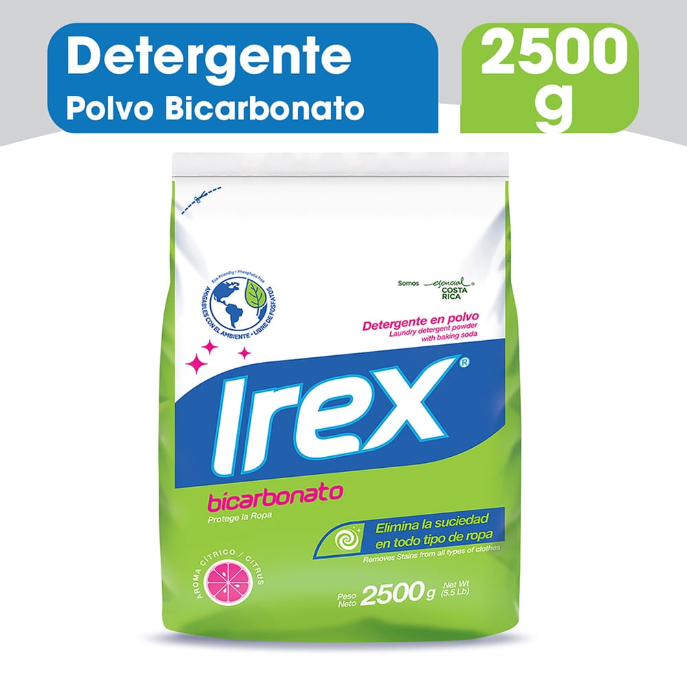 Irex Detergente Polvo Bicarbonato 2.5 kg