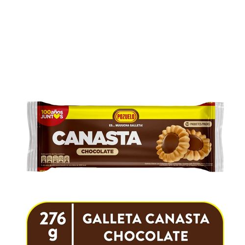 Galletas Pozuelo canasta chocolate 12 pack - 276 g