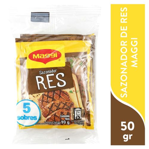 Sazonador Maggi De Res 5 Pack -50 gr