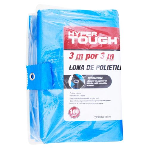 Lona Hyper Tough, De Polietileno Color Azul 3X3
