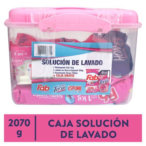 Caja Fab Espuma Terso Solución De Lavado  2070gr