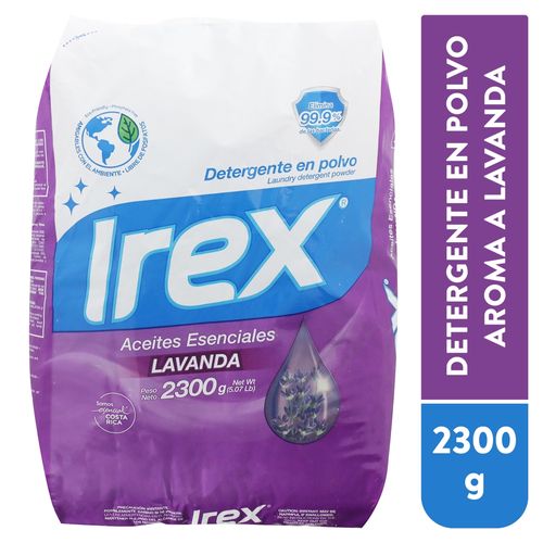 Detegente en polvo Irex aceites esenciales y lavanda - 2300 g