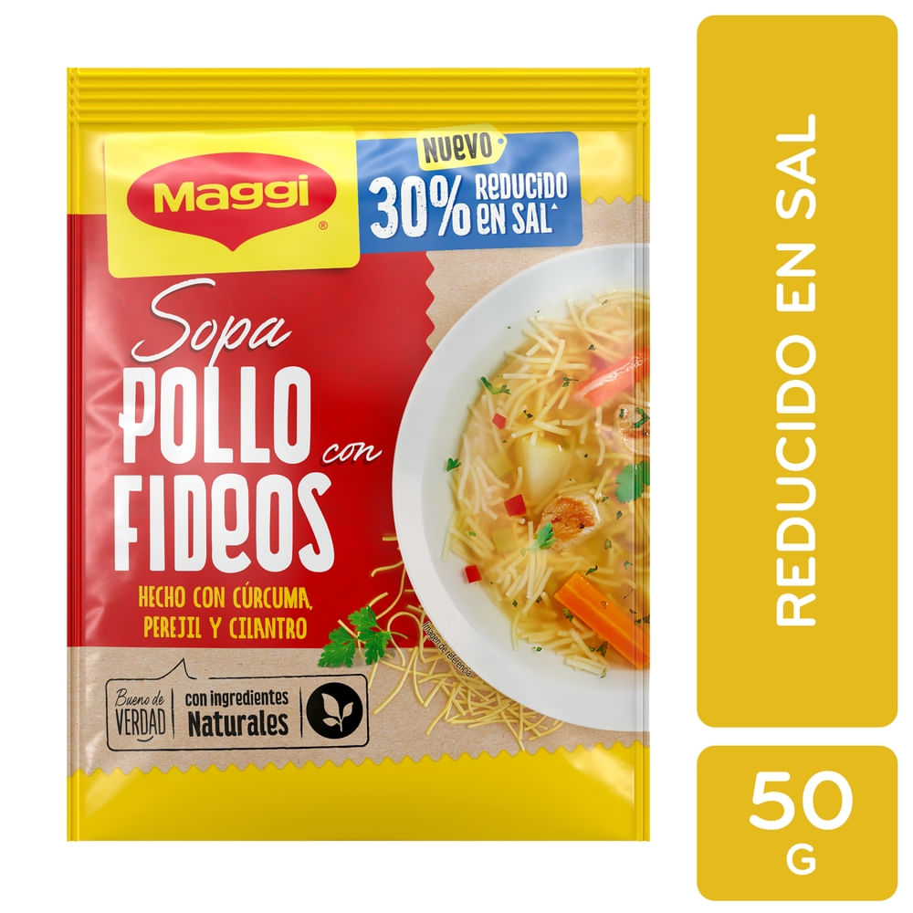 Maggi Sopa Pollo Fideos Baja En Sal 50 g