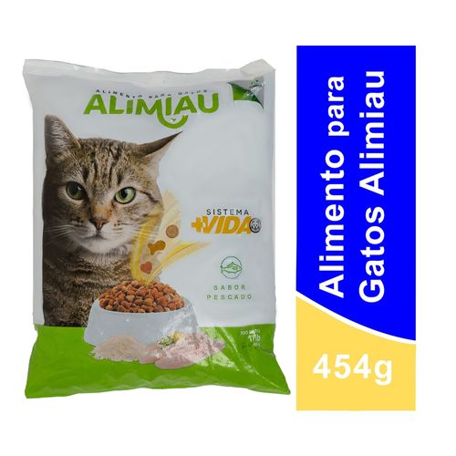 Alimento Alimiau Para Gato Adulto Sabor Pescado - 454g