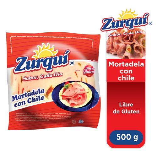 Mortadela Zurquí Con Chile - 500g