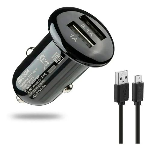 Cargador 1Hora GAR111 para auto duo USB