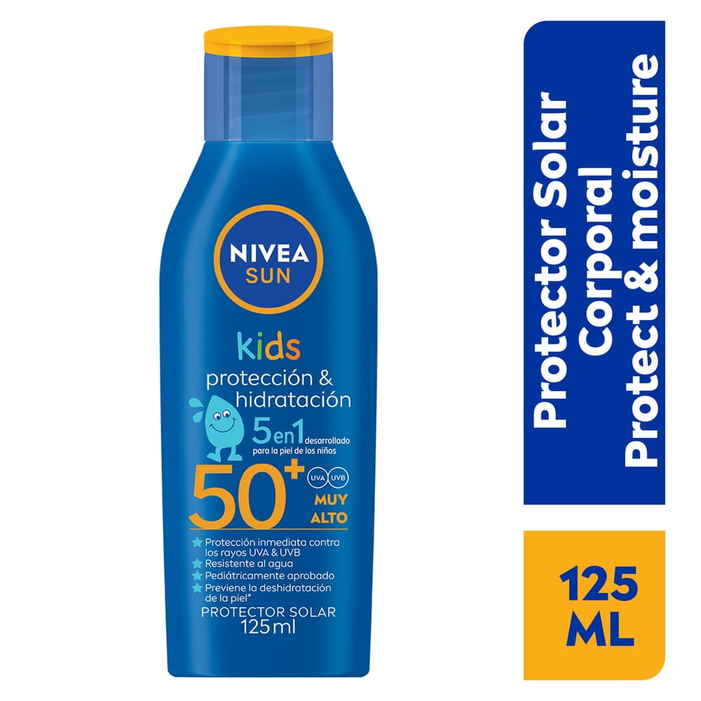 Nivea Protector solar sun kids FPS 50 125 ml