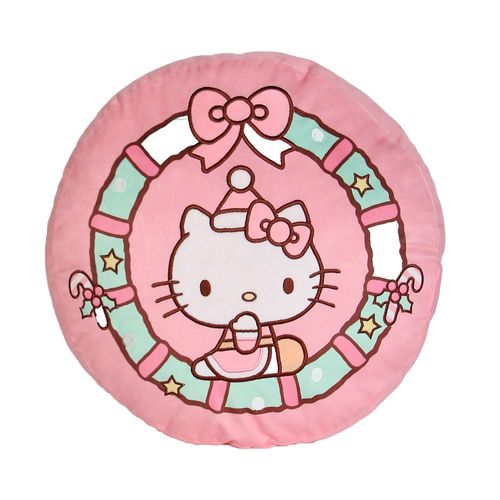 Cojín Hello Kitty Redondo color rosado