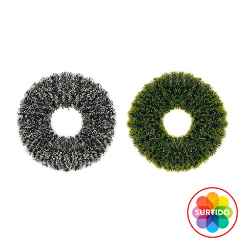 Corona Holiday Time Decorativa Surtida -40 cm