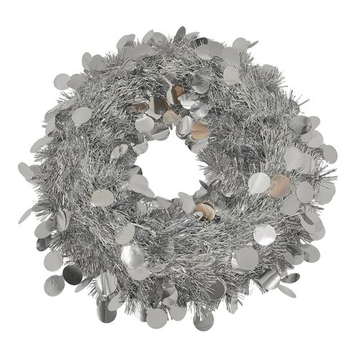Corona Holiday Time Decorativa brillante -38 cm