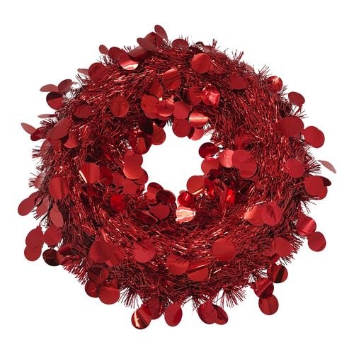 Corona Holiday Time Decorativa brillante -38 cm
