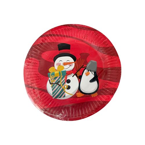Plato Holiday Time navideño -7 pulgadas/ 10 uds