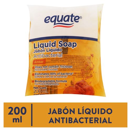 Jabón Equate Líquido Antibacterial Burbuja -240ml