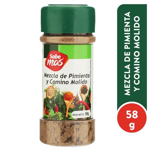 Pimienta y comino Sabemas molido - 58 g