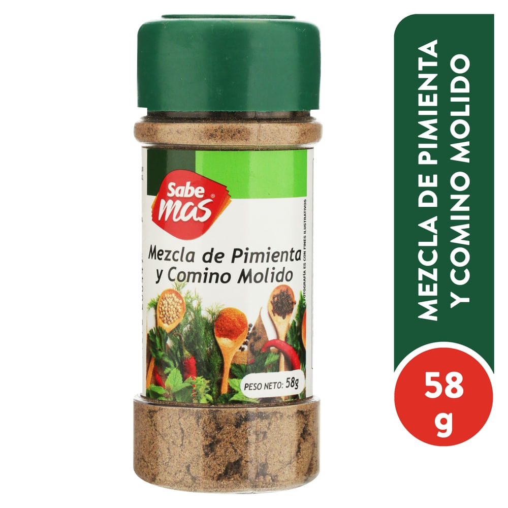 Sabemas Pimienta y comino molido 58 g