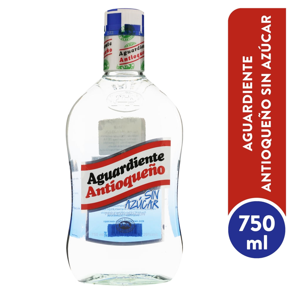 Antioqueño Aguardiente Sin Azúcar 750 ml