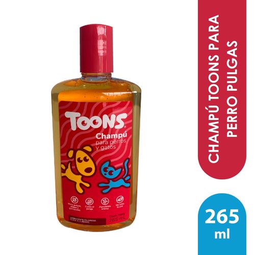 Shampoo Toons Para Perro Pulgas - 265 ml