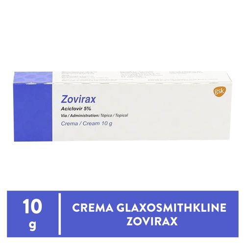 Crema Zovirax 5% Uso Tópico - 10 g
