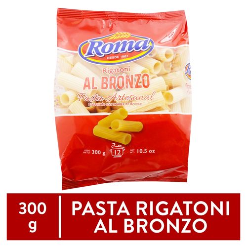 Pasta corta Roma artesanal rigatoni al bronzo - 300 g