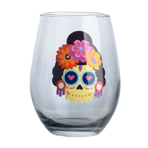 Vaso Catrina Way to Celebrate vidrio -500 ml