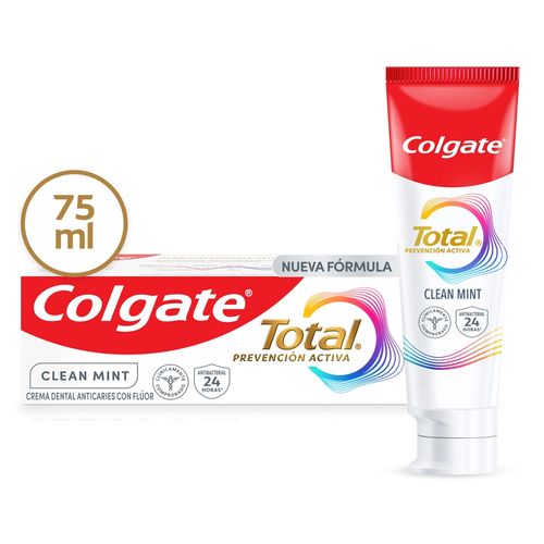 Pasta Dental Colgate Total Clean Mint Prevención Activa - 75 ml