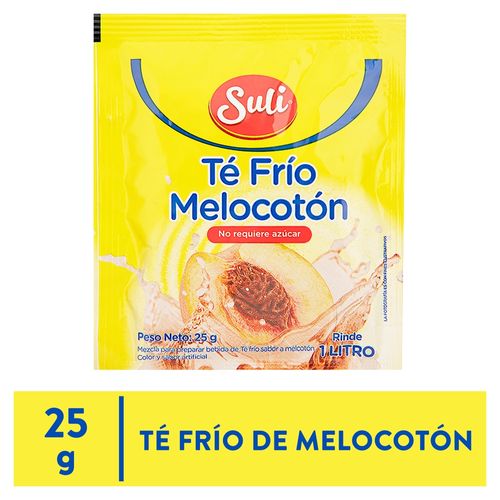 Mezcla Suli, Para Bebida Té Frío Melocotón -25g