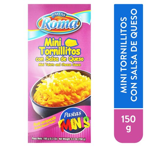 Mini tornillitos Pastas Roma con salsa de queso - 150 g