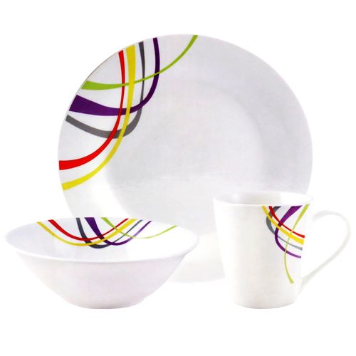 Vajilla Haus De Porcelana Con Diseño - 12Pzas