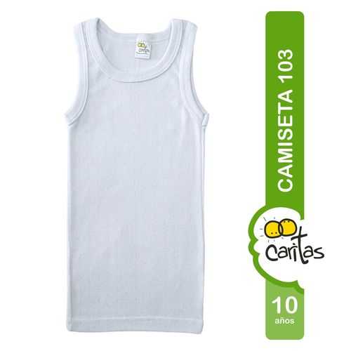 Camiseta tirantes Caritas niño -Talla 10A