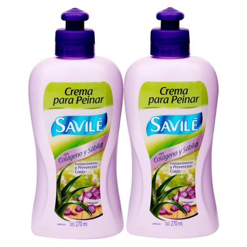 2pack Crema Peinar Savile Colageno 540ml