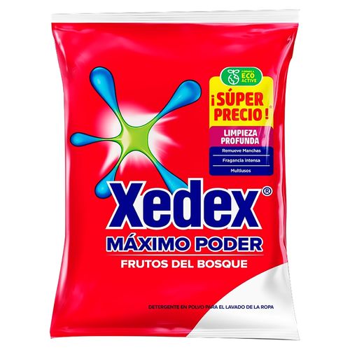 Detergente Xedex Máximo Poder Frutos 800 gr