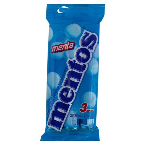 Caramelos Mentos menta 3 pack -  87 g