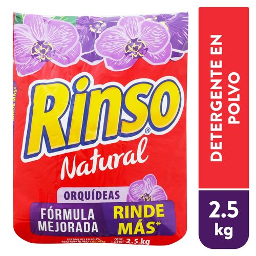 Detergente en polvo Rinso natural orquídeas - 2500 g