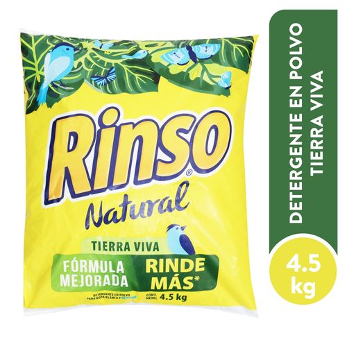 Detergente Rinso natural tierra viva - 4500 g