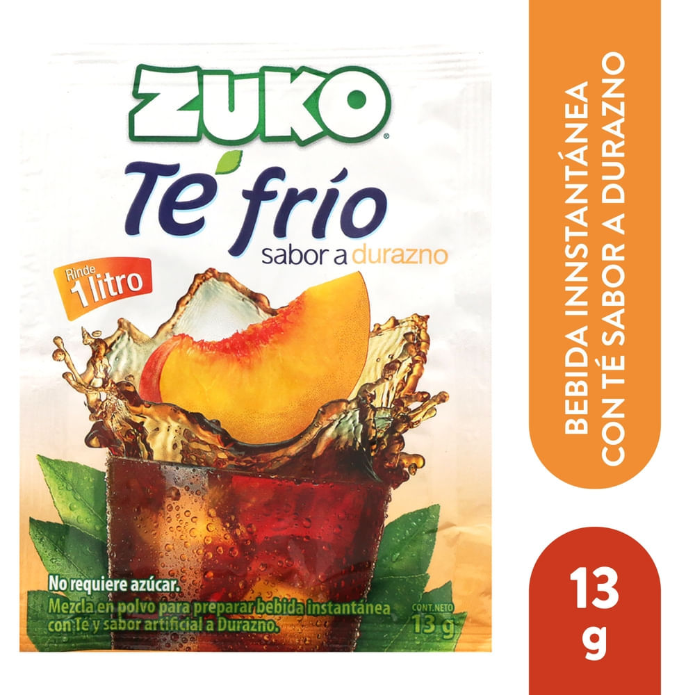 Zuko Bebida en Polvo Te Durazno 13 g