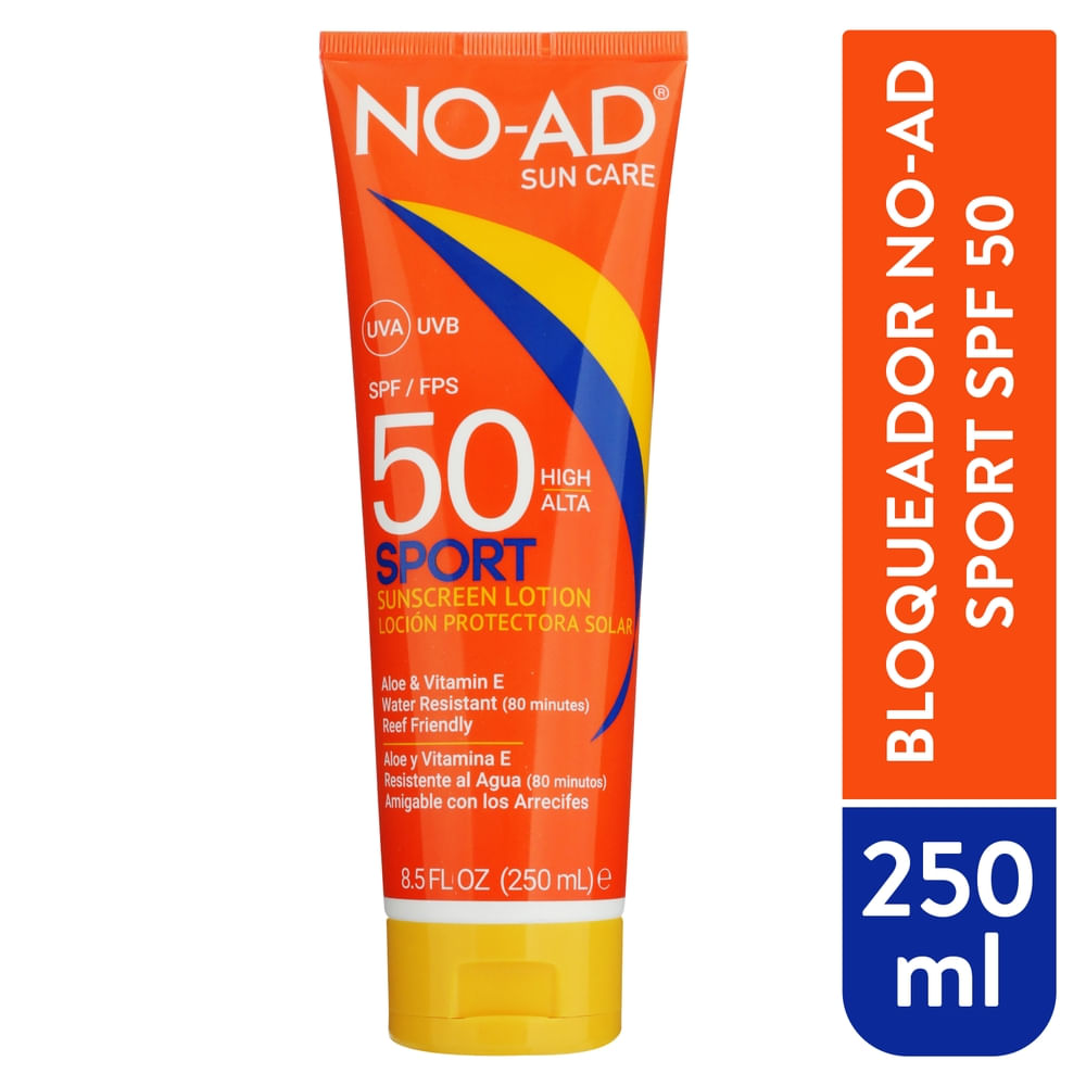 No-Ad Protector solar NO AD sport FPS 50 250 ml