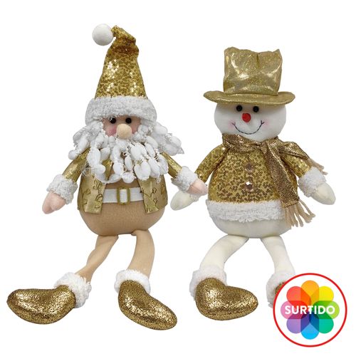 Figura Tela Holiday Time Navideña -48 cm