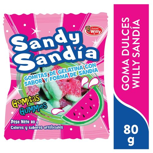 Goma Dulces Willy Sandía - 80 g