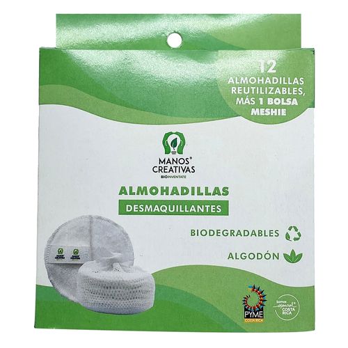 Almohadillas Manos Creativas desmaquillantes Bio - 12 uds