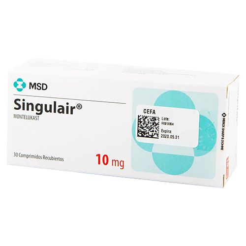 Singulair Tabletas recubiertas 10 mg
