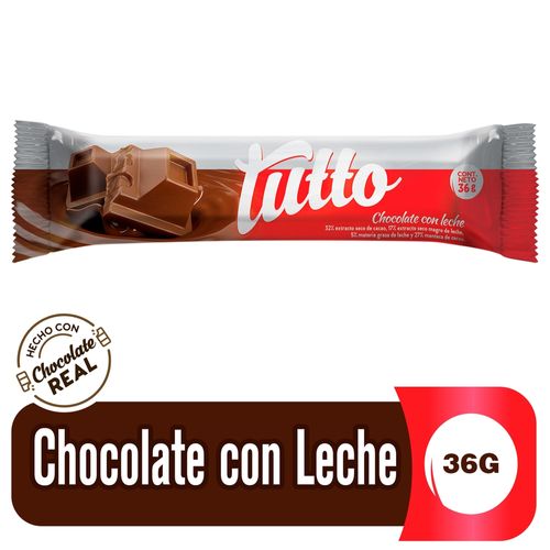 Chocolate Tutto con leche - 36 g