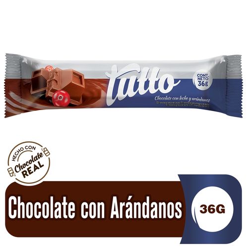 Chocolate Tutto Con Arándanos - 36 g