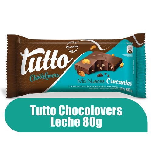 Chocolate Tutto Chocolovers mix nueces crocantes - 80 g