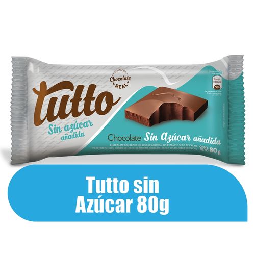 Chocolate Tutto Sin Azúcar - 80 g