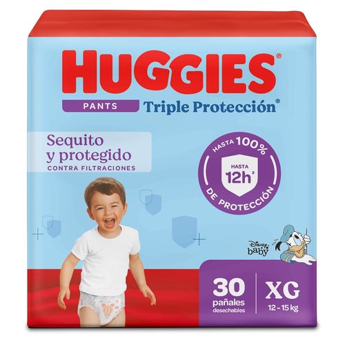 Pañales Huggies Triple Protección Pants Etapa 4/XG -30 uds