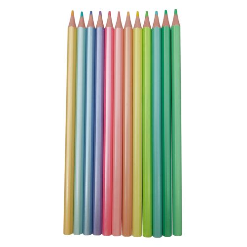 Lápices de color Pen Gear caja colores pastel -12 uds