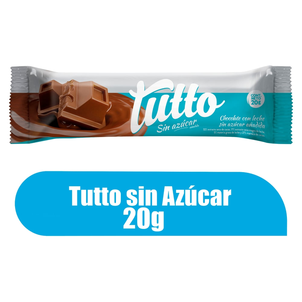 Tutto Chocolate sin azúcar 20 g