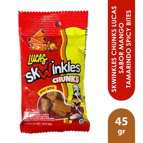 Skwinkles Chunks Lucas Sabor Mango Tamarindo Spicy Bites - 45g