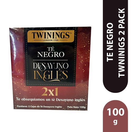 Té Twninigs Negro 2 Pack - 100 g