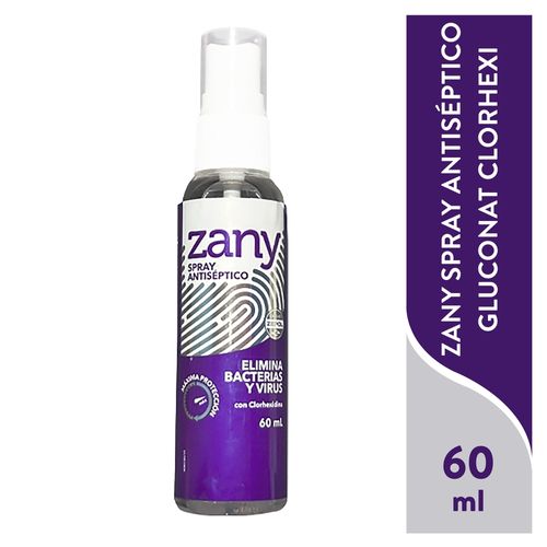 Zany spray antiséptico gluconat clorhexi -60 ml